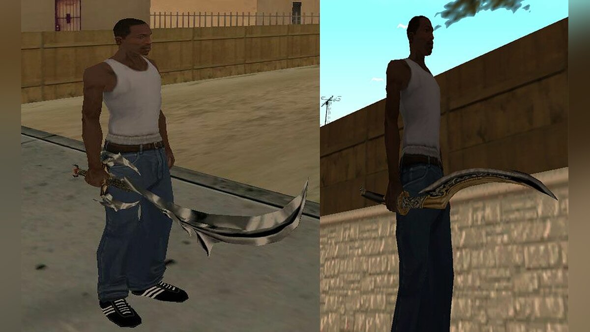 Скачать Два меча из Morrowind для GTA San Andreas