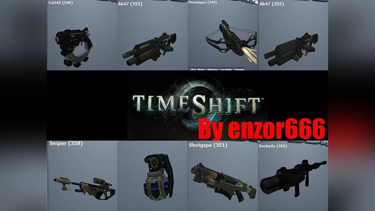 Weapons Pack TimeShift / GTA San Andreas
