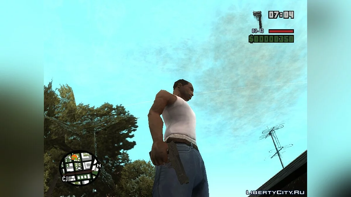 Два оружия из Call of Duty Modern Warfare 2 / GTA San Andreas