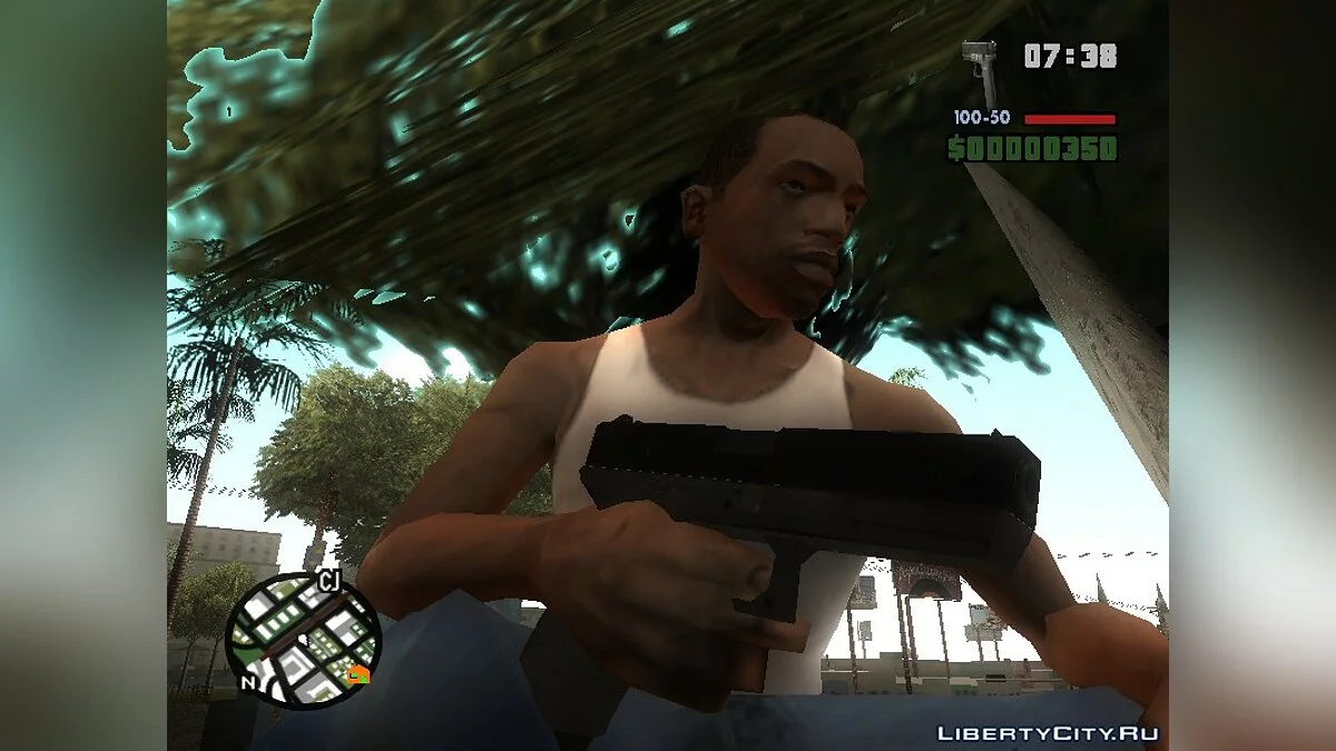 Два оружия из Call of Duty Modern Warfare 2 / GTA San Andreas