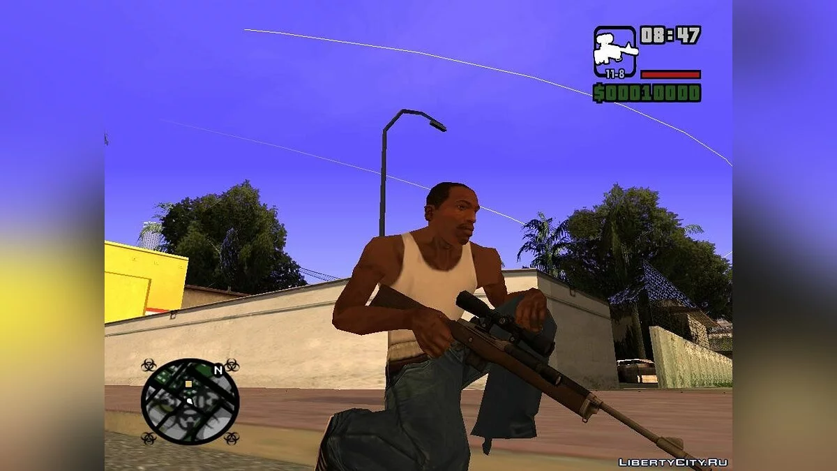 Нож и снайперская винтовка / GTA San Andreas