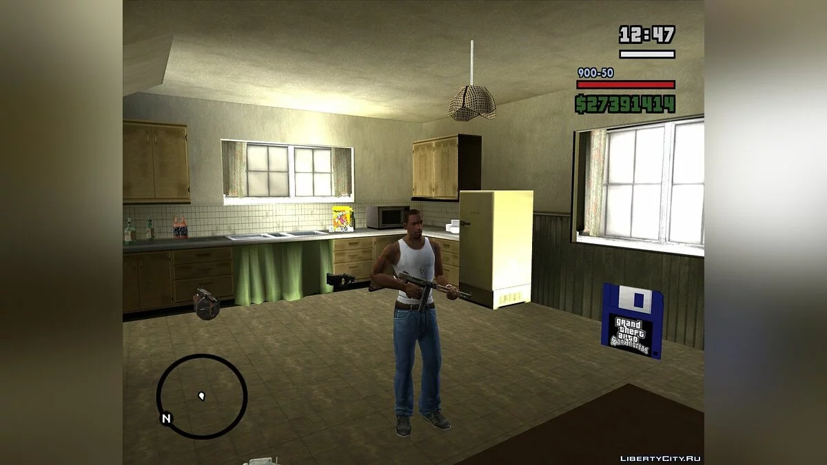 Pack weapon from Resident Evil 4 / GTA San Andreas