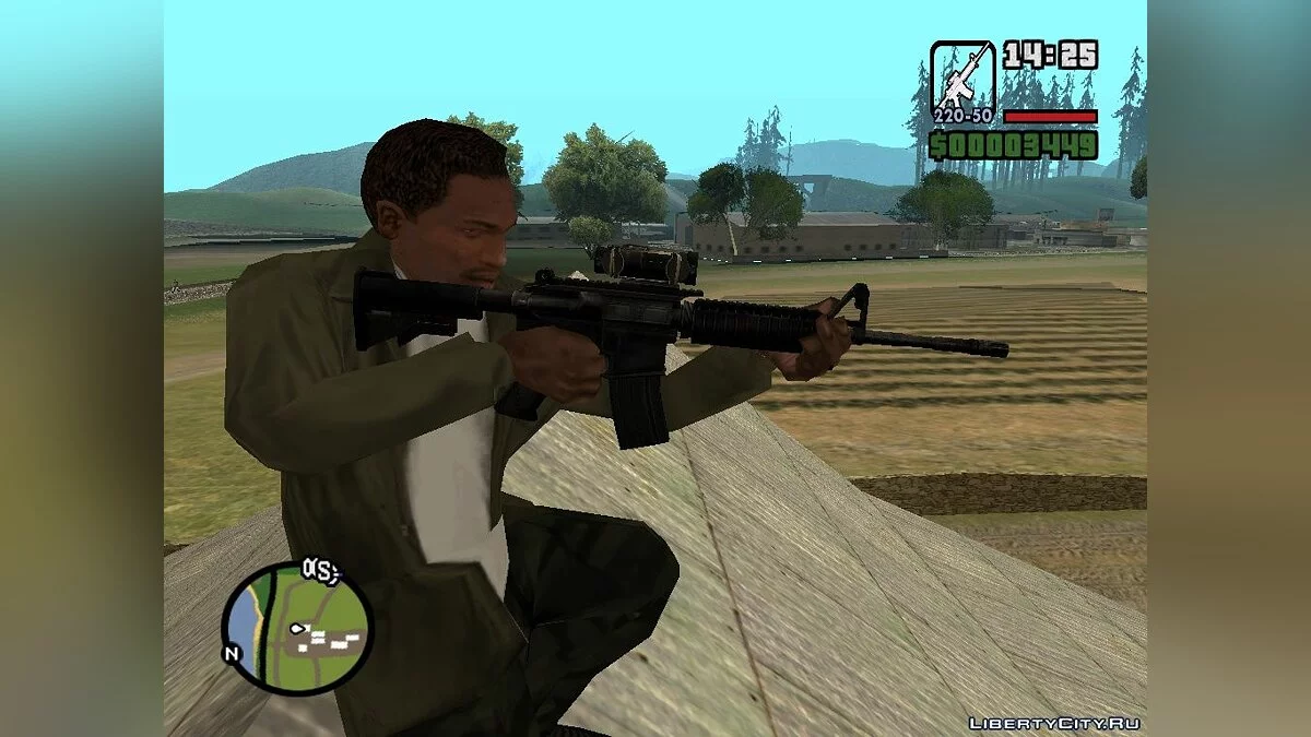 Пак оружия команды США из Battlefield 2 / GTA San Andreas