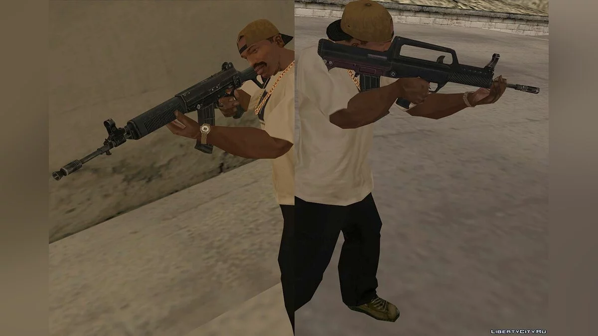 Norinco QBZ-95-1 и QBZ-03, конверт из PLA / GTA San Andreas