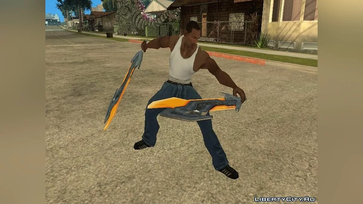 Меч и Джетпак Оптимуса Прайма / GTA San Andreas