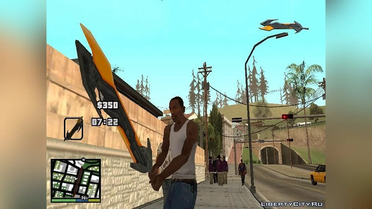 Меч и Джетпак Оптимуса Прайма / GTA San Andreas