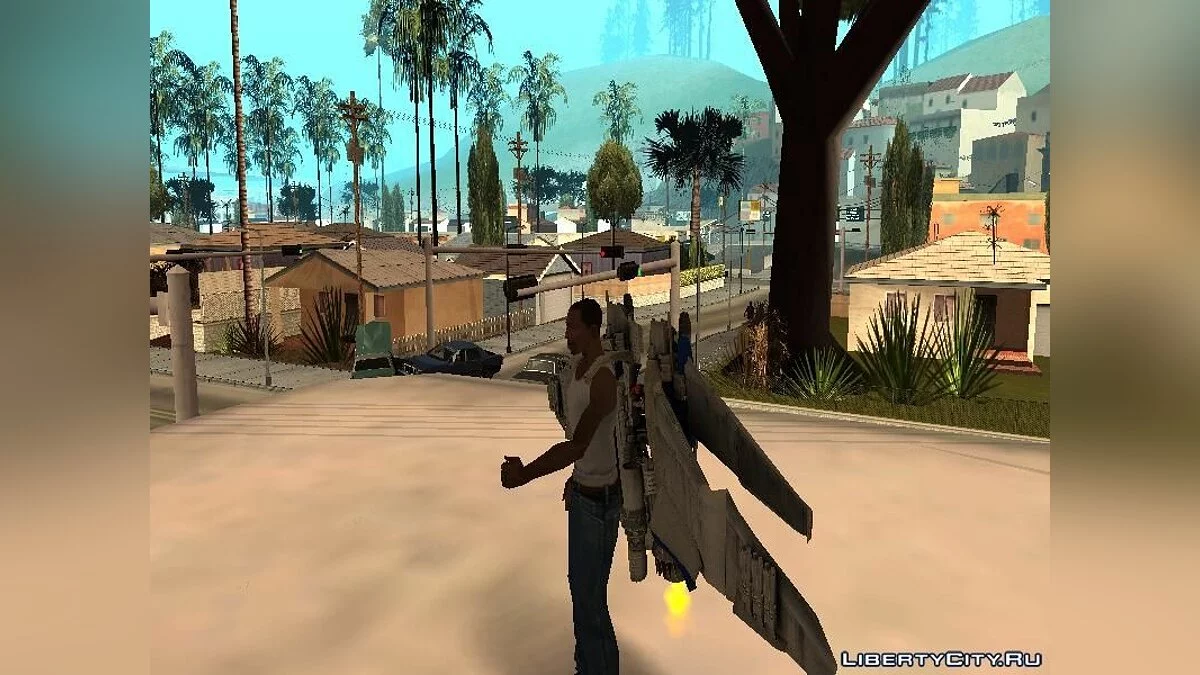 Меч и Джетпак Оптимуса Прайма / GTA San Andreas