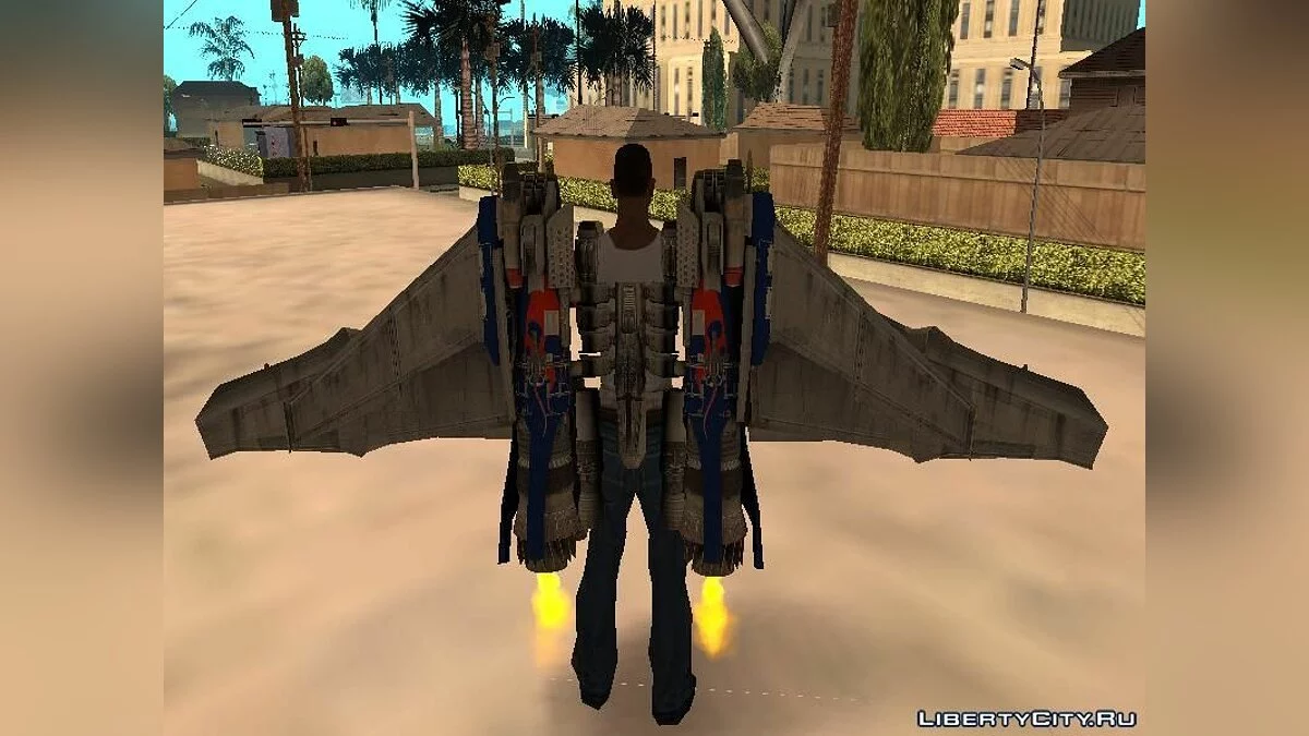 Меч и Джетпак Оптимуса Прайма / GTA San Andreas
