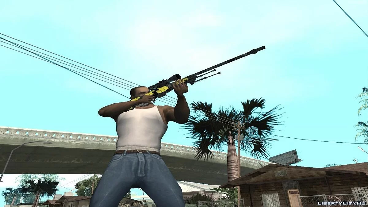 AWP Neural из CS:GO (Custom Paint Job) / GTA San Andreas