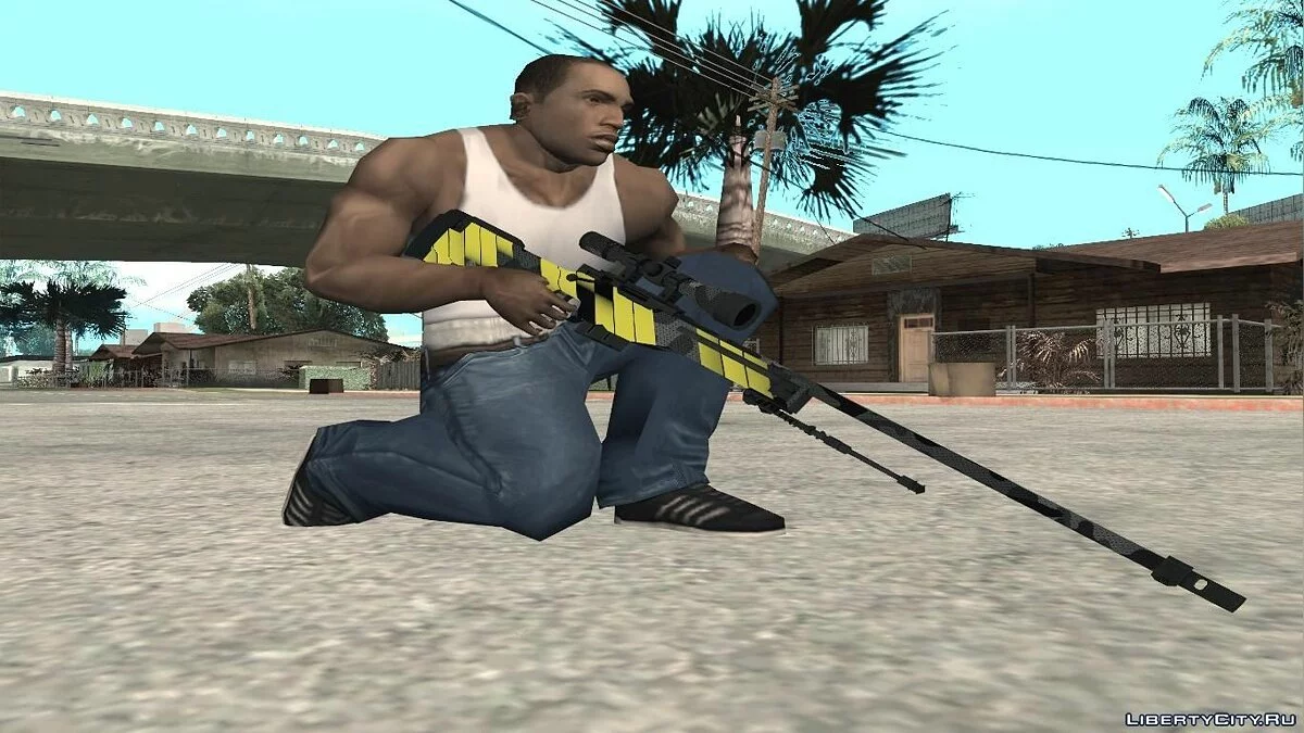 AWP Neural из CS:GO (Custom Paint Job) / GTA San Andreas