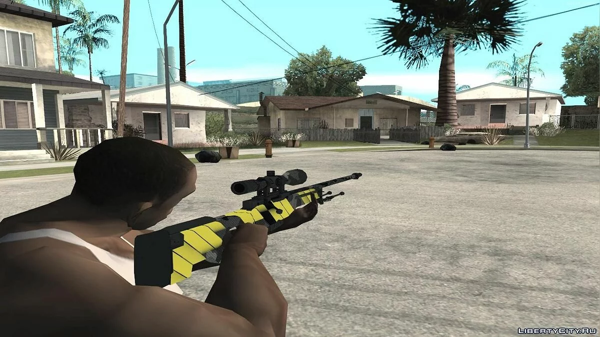 AWP Neural из CS:GO (Custom Paint Job) / GTA San Andreas