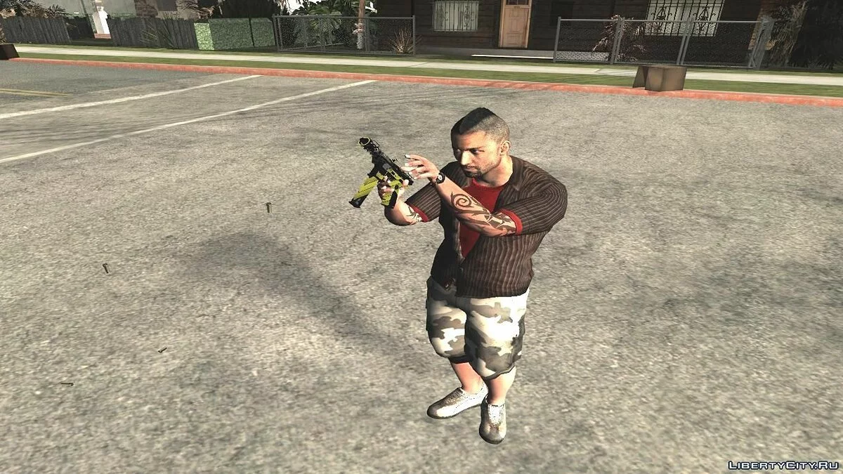 Tec-9 Neural из CS:GO (Custom Paint Job) / GTA San Andreas