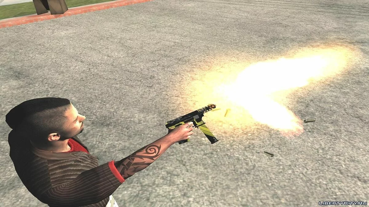 Tec-9 Neural из CS:GO (Custom Paint Job) / GTA San Andreas
