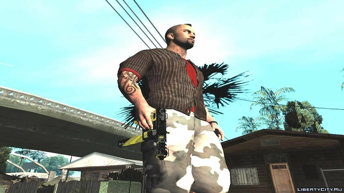 Tec-9 Neural из CS:GO (Custom Paint Job) / GTA San Andreas