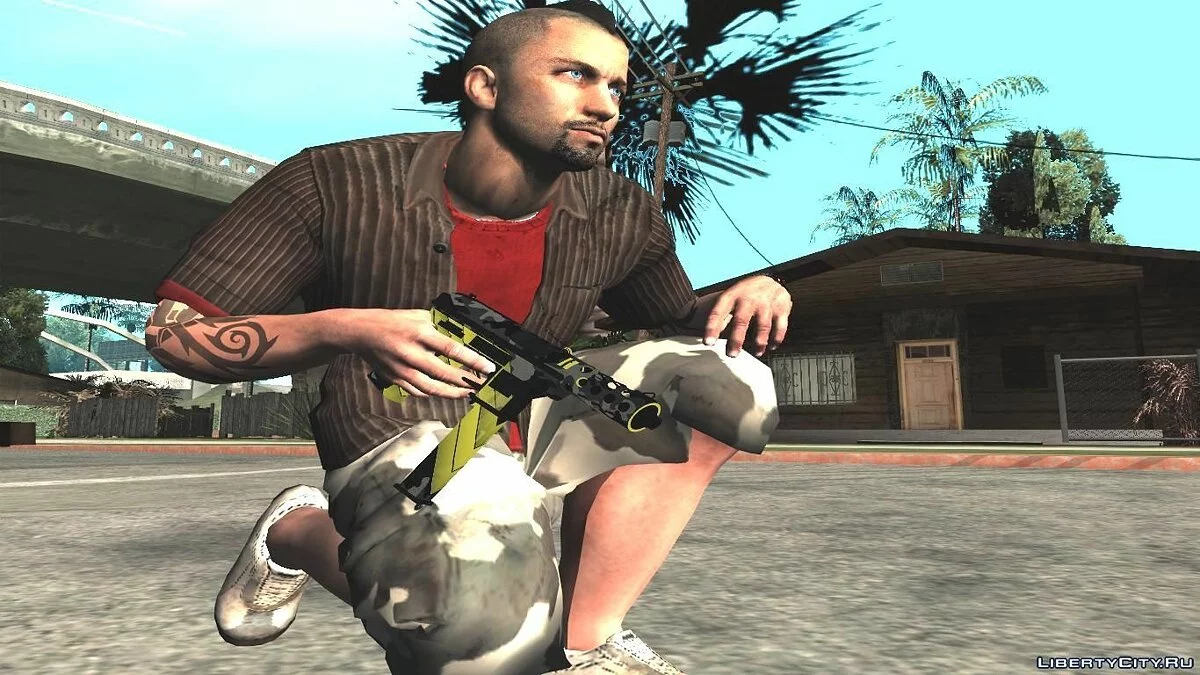 Tec-9 Neural из CS:GO (Custom Paint Job) / GTA San Andreas
