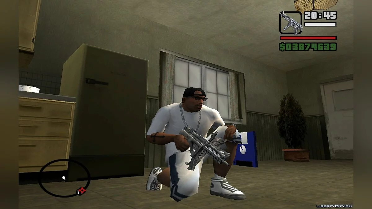 Оружие в зимнем камуфляже / GTA San Andreas