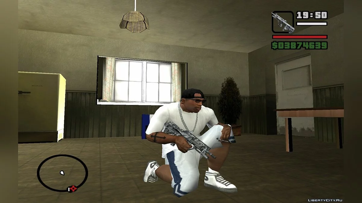 Оружие в зимнем камуфляже / GTA San Andreas