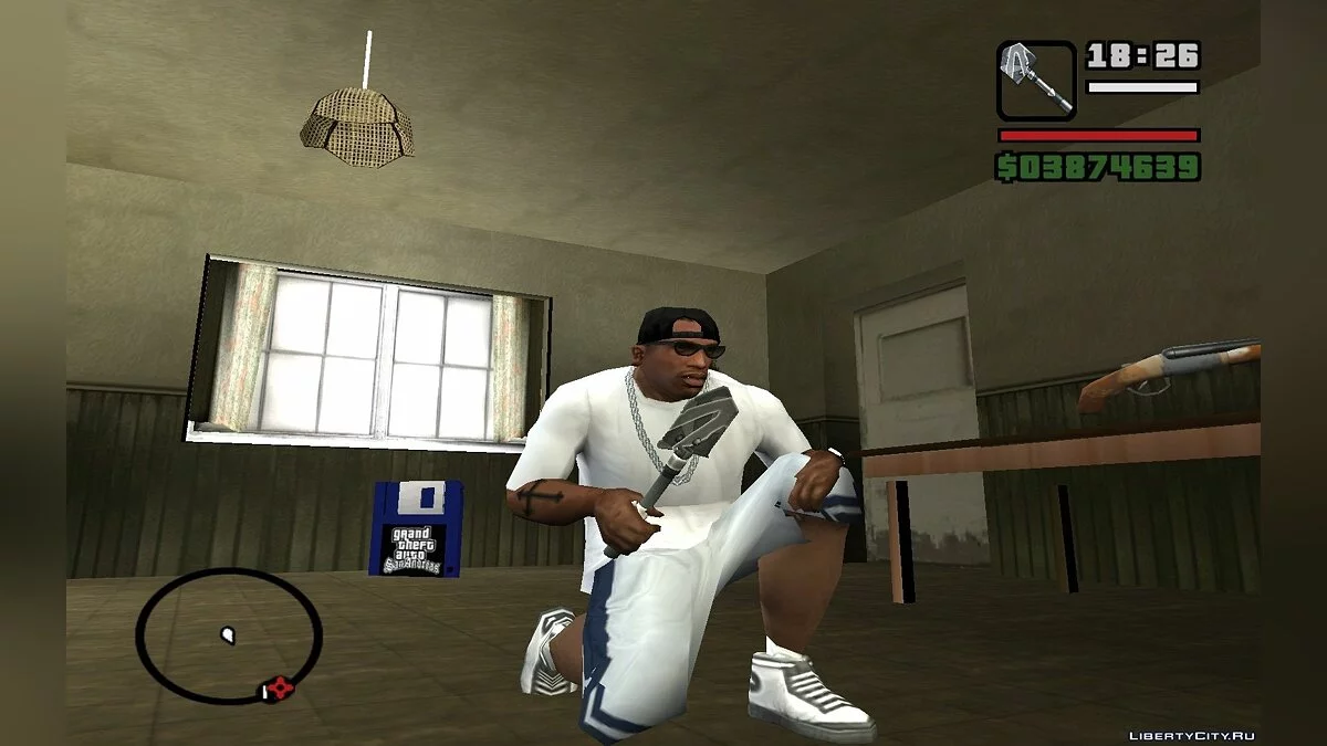 Оружие в зимнем камуфляже / GTA San Andreas