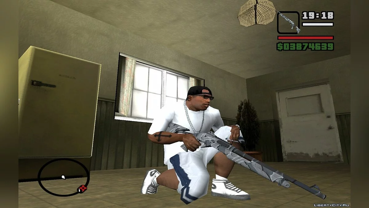 Оружие в зимнем камуфляже / GTA San Andreas