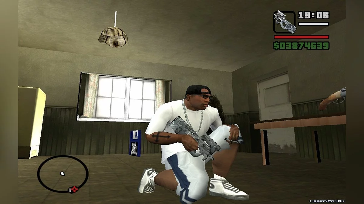 Оружие в зимнем камуфляже / GTA San Andreas