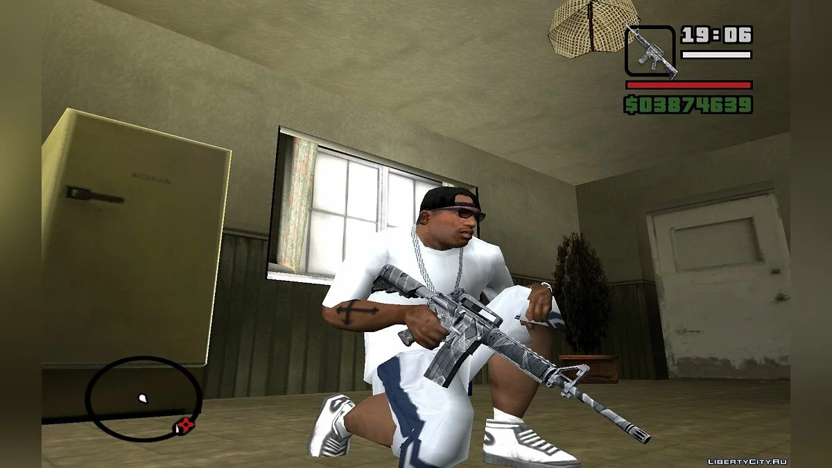 Оружие в зимнем камуфляже / GTA San Andreas
