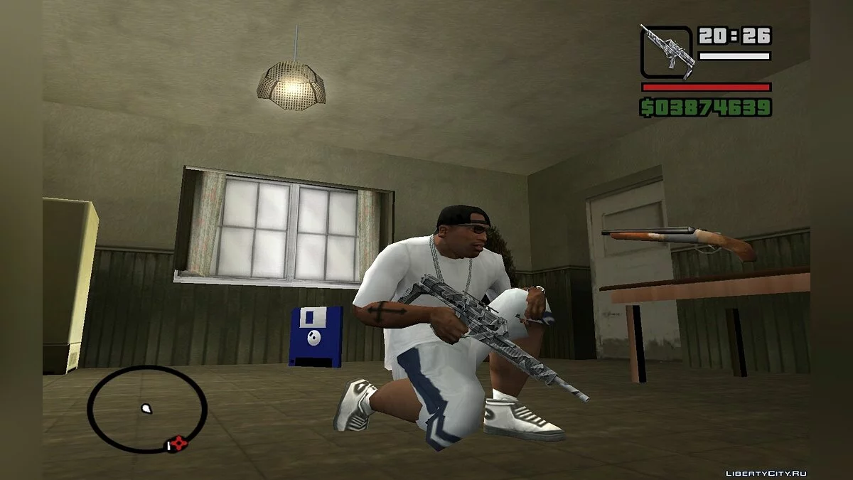Оружие в зимнем камуфляже / GTA San Andreas