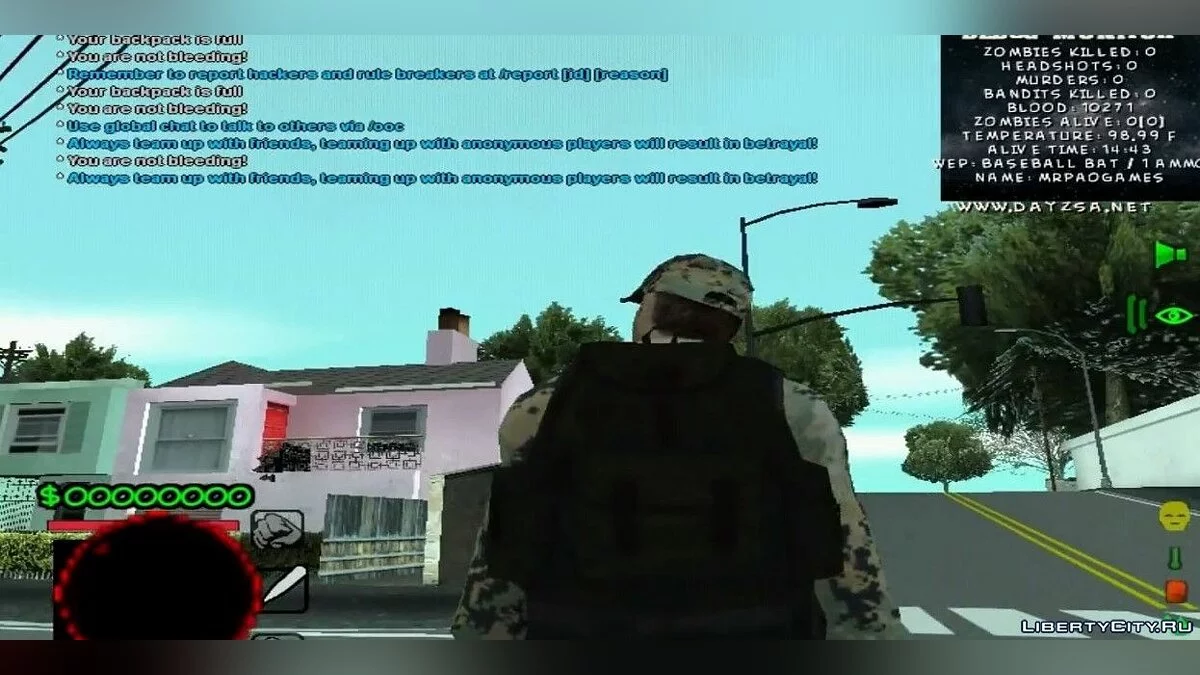 Пак рюкзаков из DayZ Standalone / GTA San Andreas