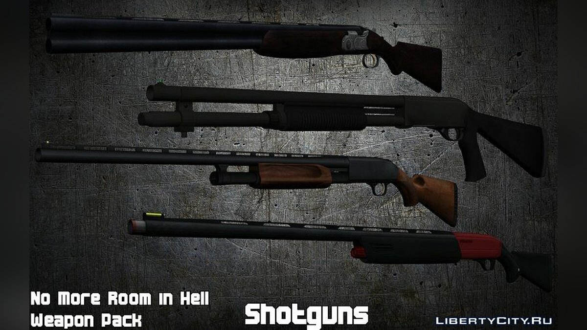 Скачать No More Room in Hell Weapon Pack для GTA San Andreas