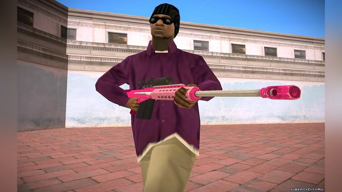 Pink Weapons Pack from GTA V PC / GTA San Andreas