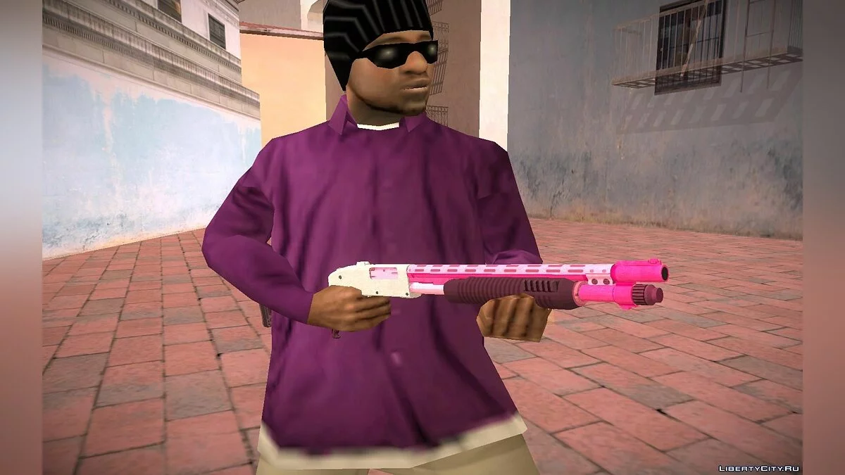 Pink Weapons Pack from GTA V PC / GTA San Andreas