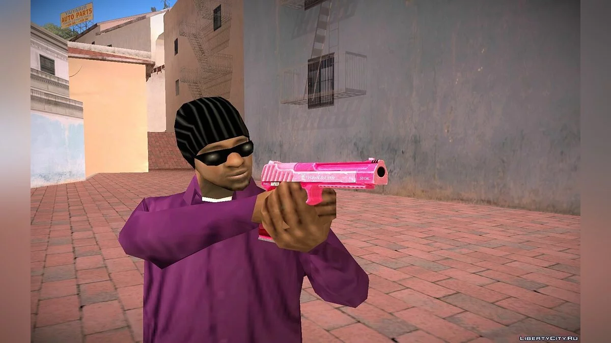 Pink Weapons Pack from GTA V PC / GTA San Andreas
