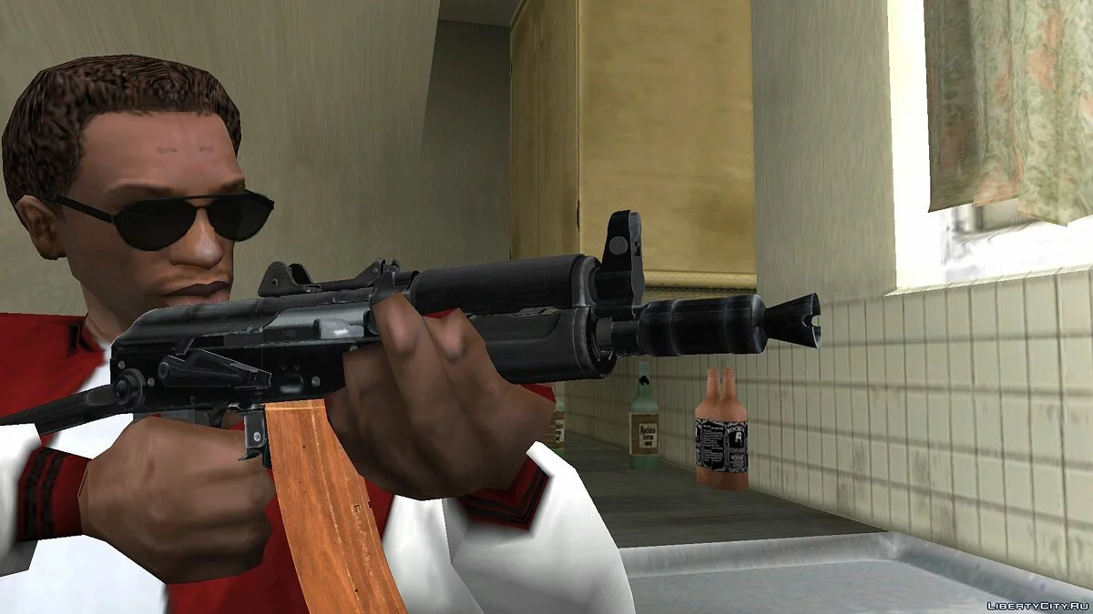 AK-47 and AK-74u from Call of Duty Modern Warfare Remastered / GTA San Andreas