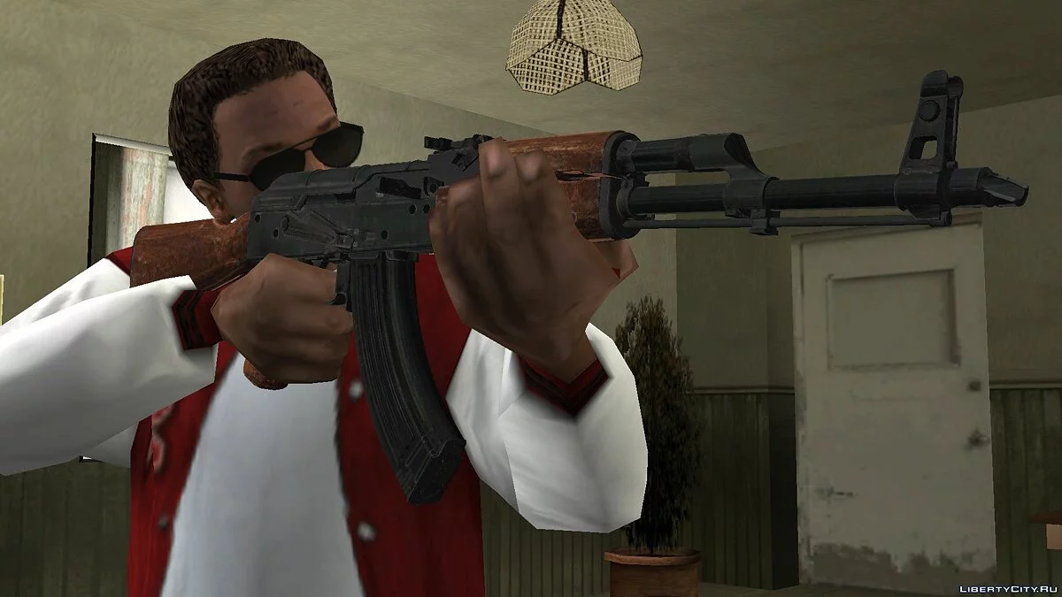 AK-47 and AK-74u from Call of Duty Modern Warfare Remastered / GTA San Andreas