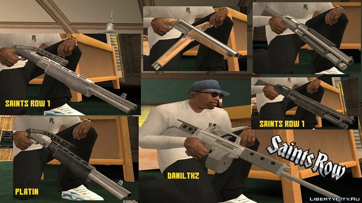 Оружие из Saints Row 1 и 2 / GTA San Andreas