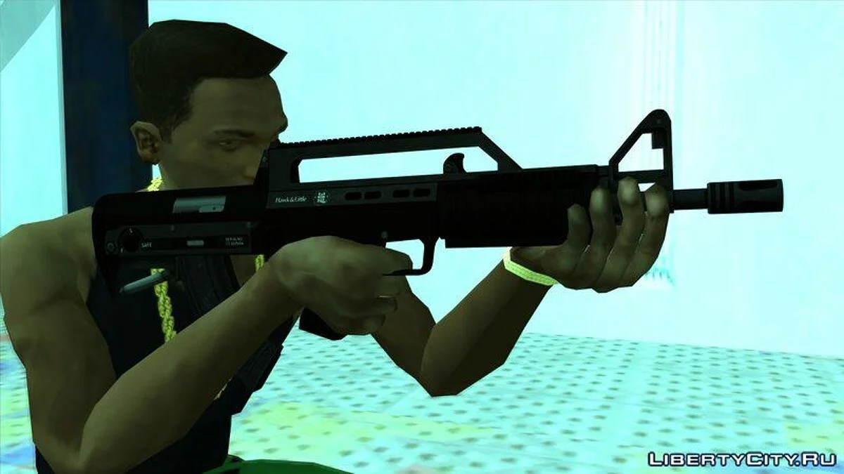 GTA 5 Hawk & Little Bullpup Rifle / GTA San Andreas