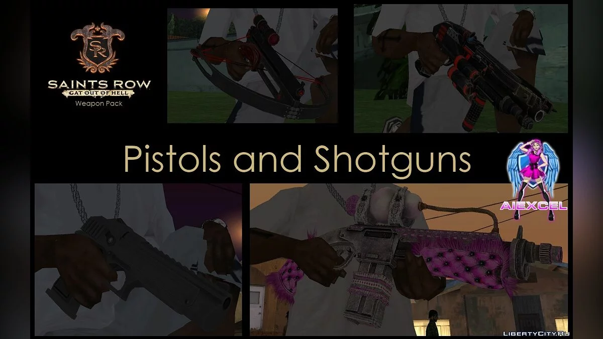 Saints Row: Gat out of Hell Weapons Pack(SA Version) / GTA San Andreas