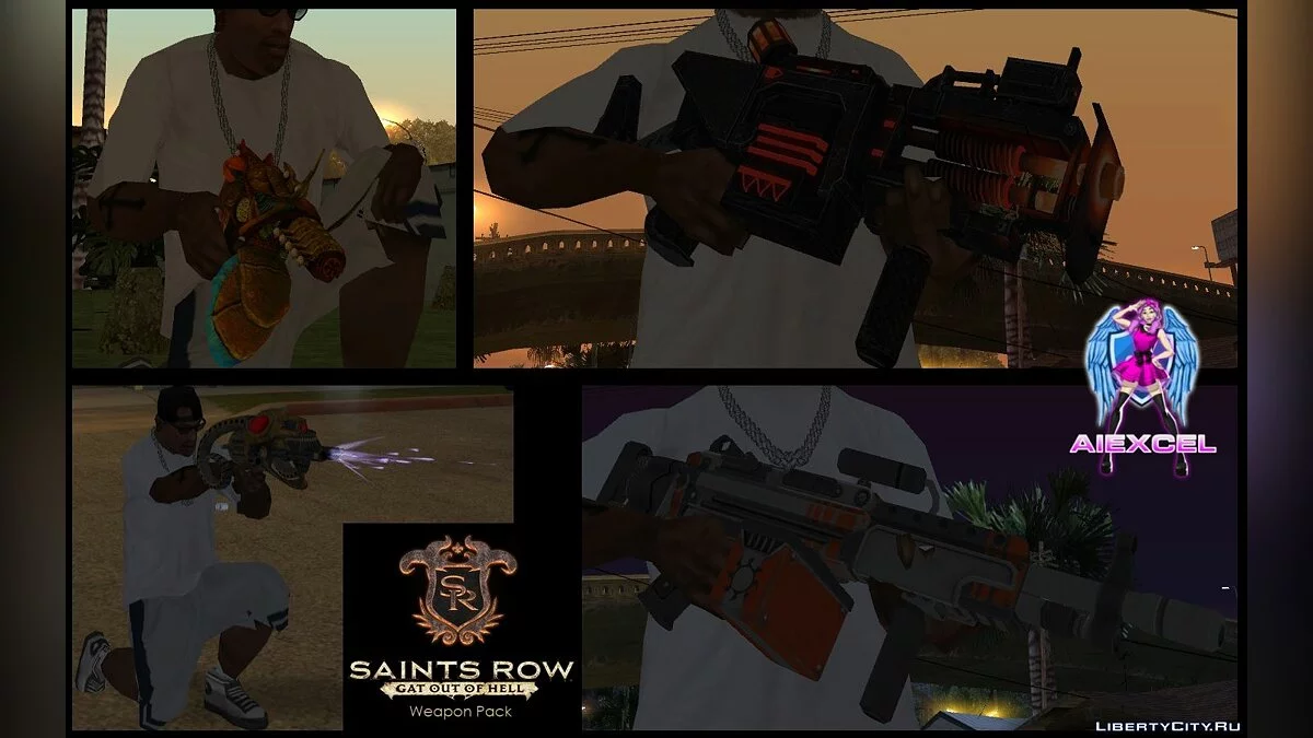 Saints Row: Gat out of Hell Weapons Pack(SA Version) / GTA San Andreas