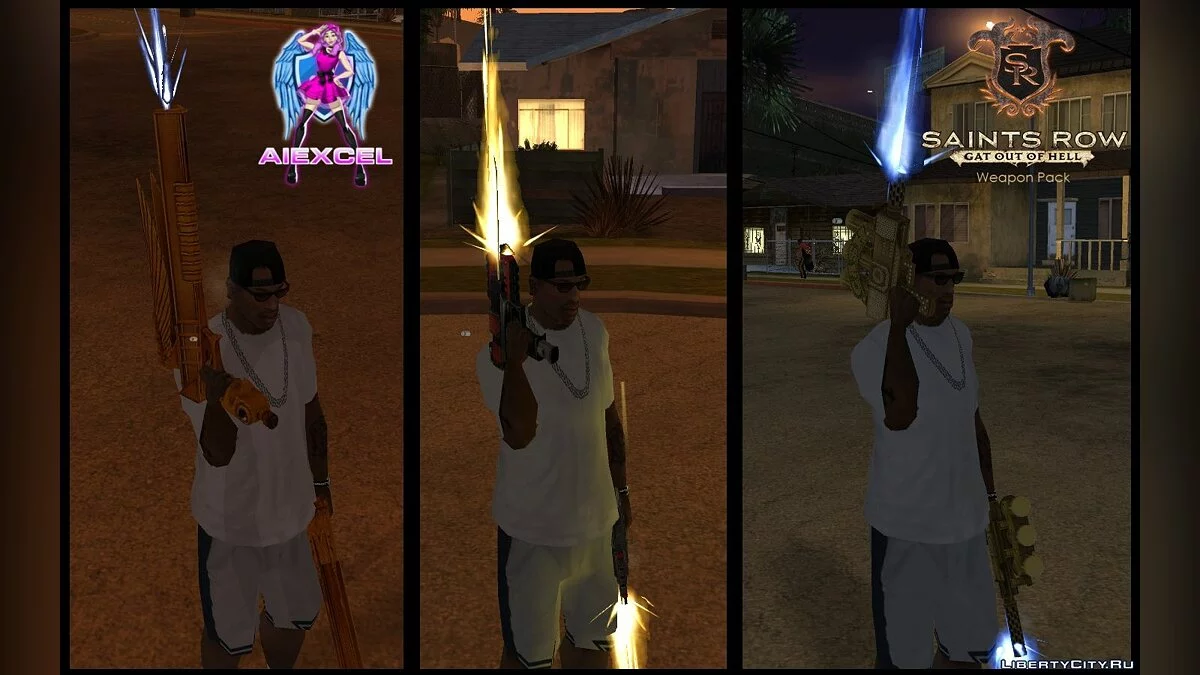 Saints Row: Gat out of Hell Weapons Pack(SA Version) / GTA San Andreas