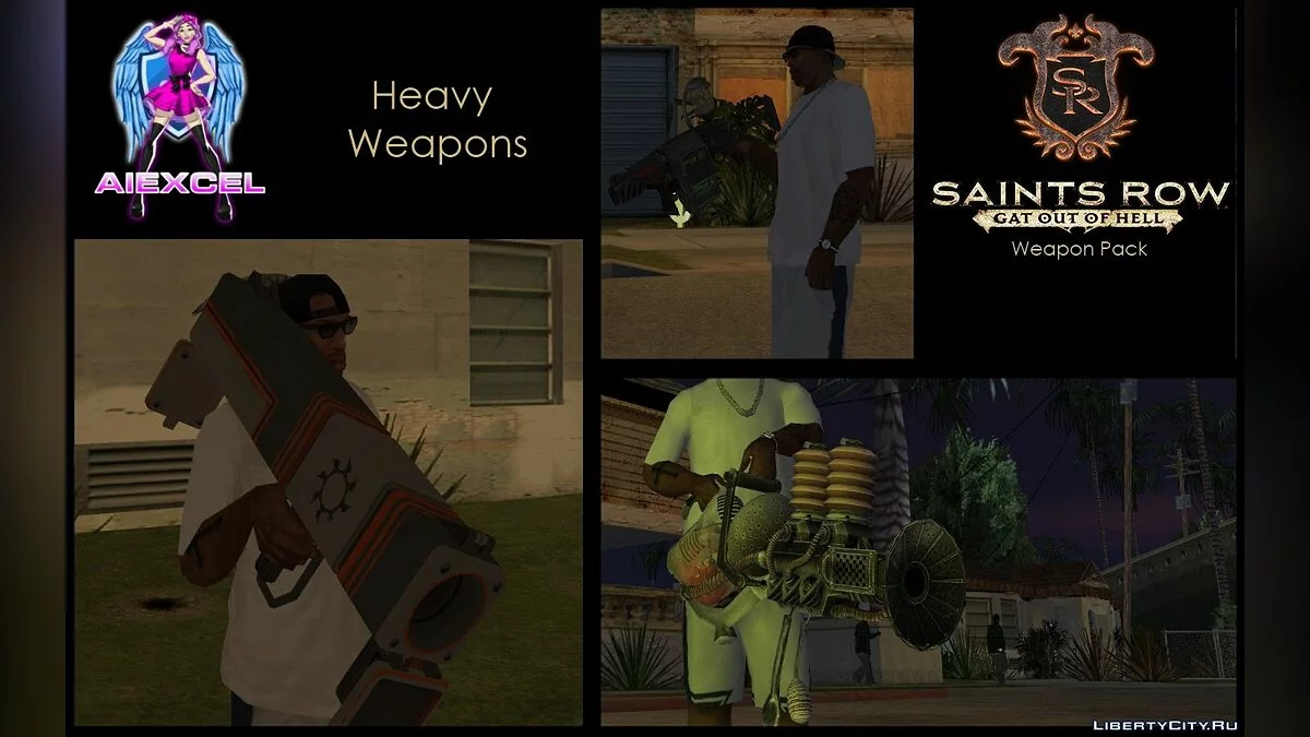Saints Row: Gat out of Hell Weapons Pack(SA Version) / GTA San Andreas