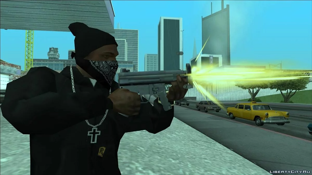 Восстановленное BETA оружие (MP5k, PSG1, Silenced) / GTA San Andreas