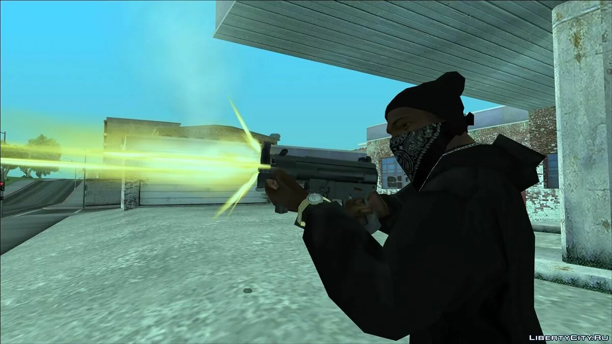 Восстановленное BETA оружие (MP5k, PSG1, Silenced) / GTA San Andreas