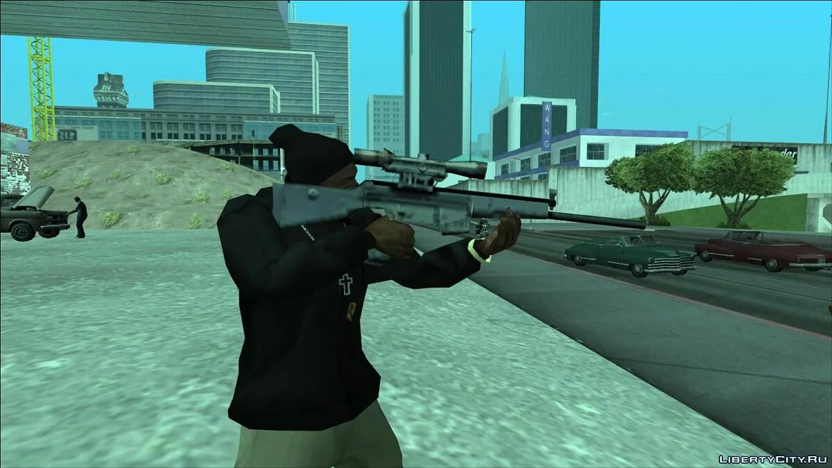 Восстановленное BETA оружие (MP5k, PSG1, Silenced) / GTA San Andreas