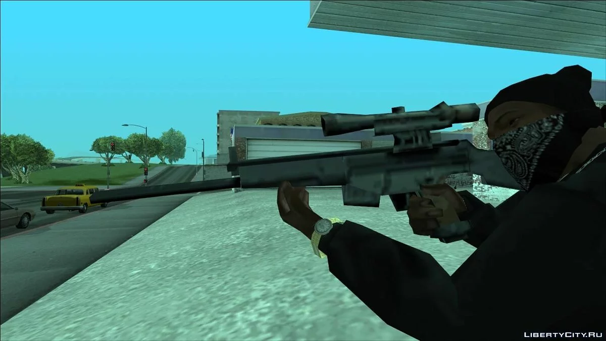 Восстановленное BETA оружие (MP5k, PSG1, Silenced) / GTA San Andreas
