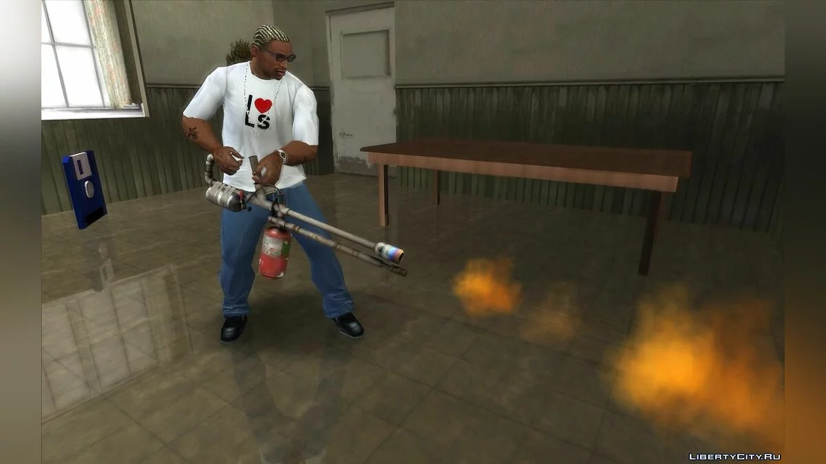 Улучшенное оружие NeXtGen + новые звуки и пикапы / GTA San Andreas