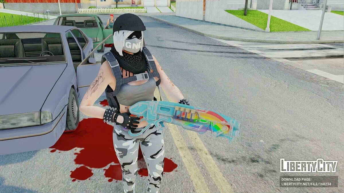 Радужное оружие / GTA San Andreas