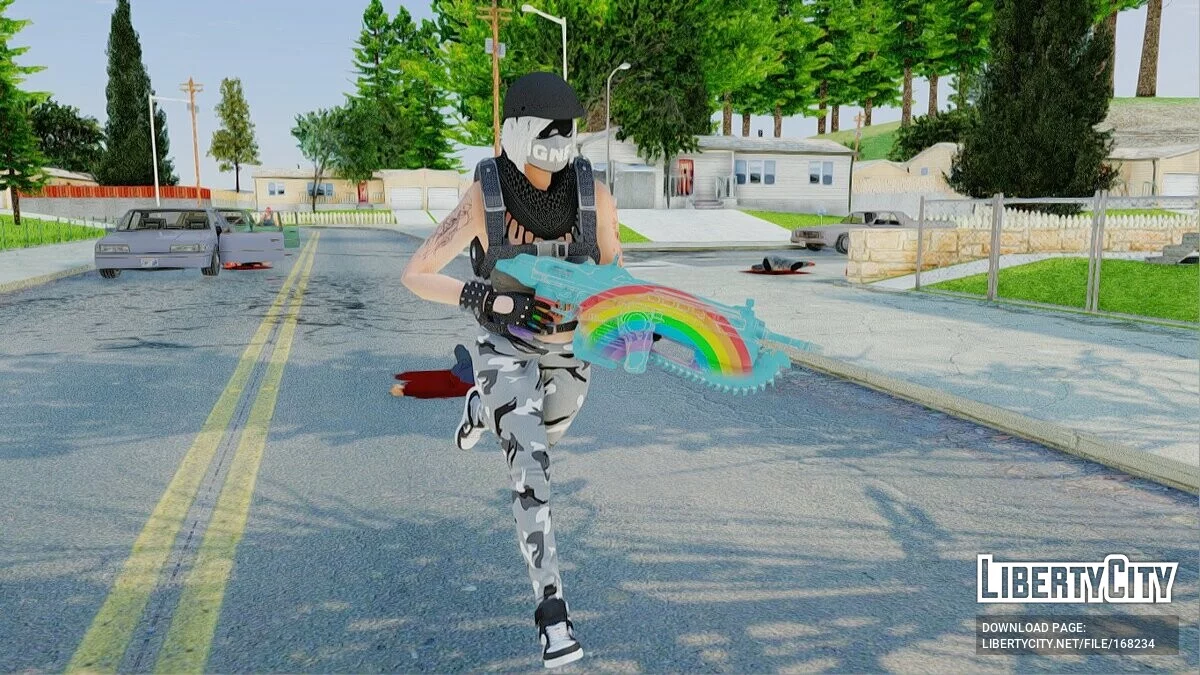 Радужное оружие / GTA San Andreas
