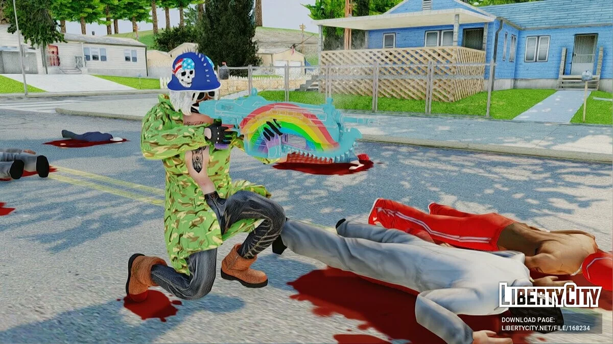 Радужное оружие / GTA San Andreas