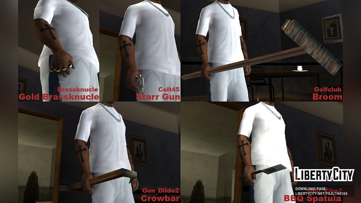 Сборник оружия из The Warriors (SA) / GTA San Andreas
