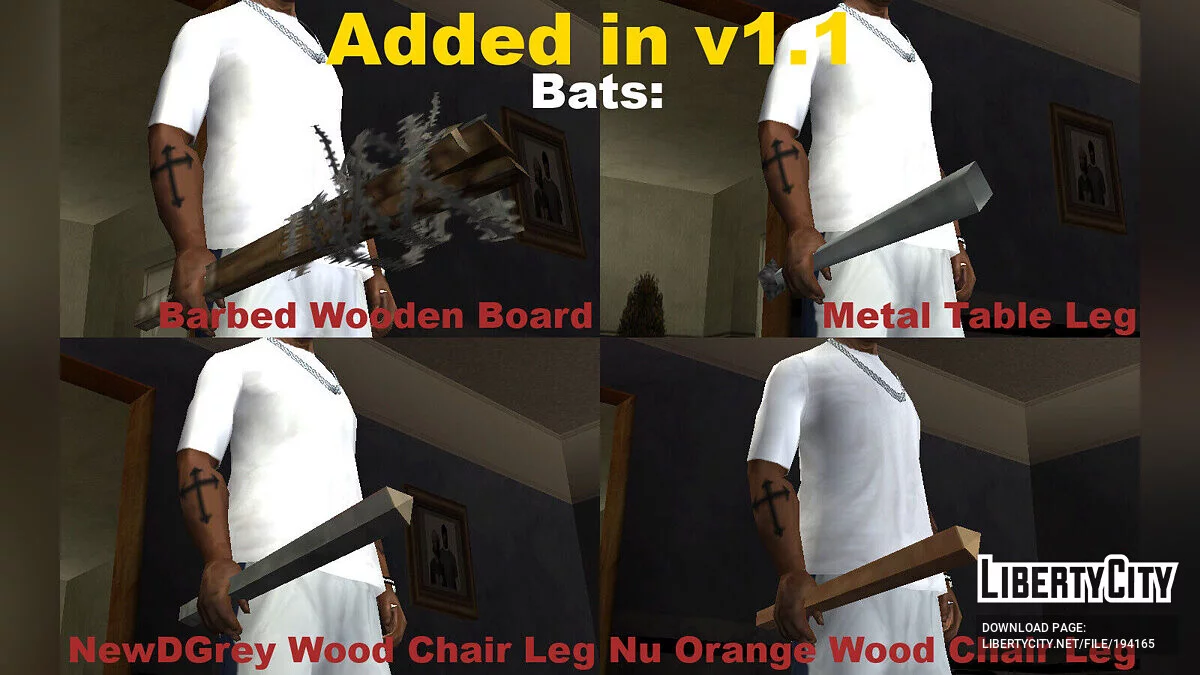 Сборник оружия из The Warriors (SA) / GTA San Andreas