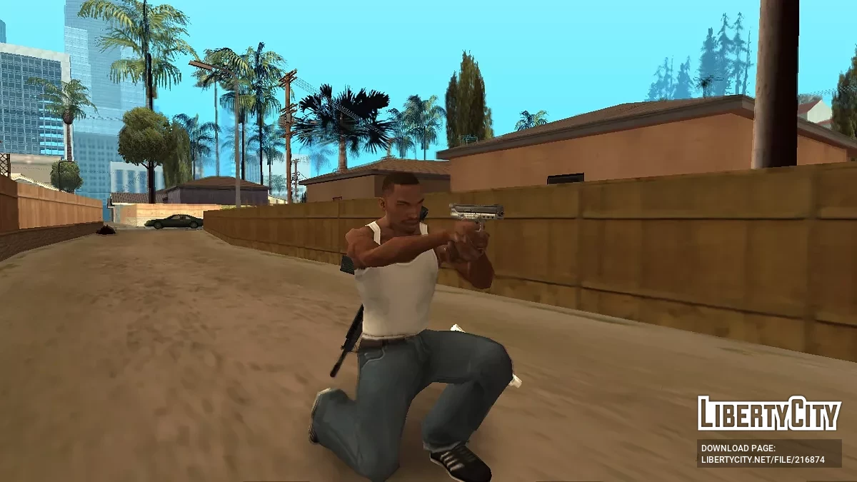 Пак пистолетов и дробовиков (Low Poly) / GTA San Andreas